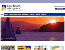 Tablet Screenshot of clutewealthmanagement.com
